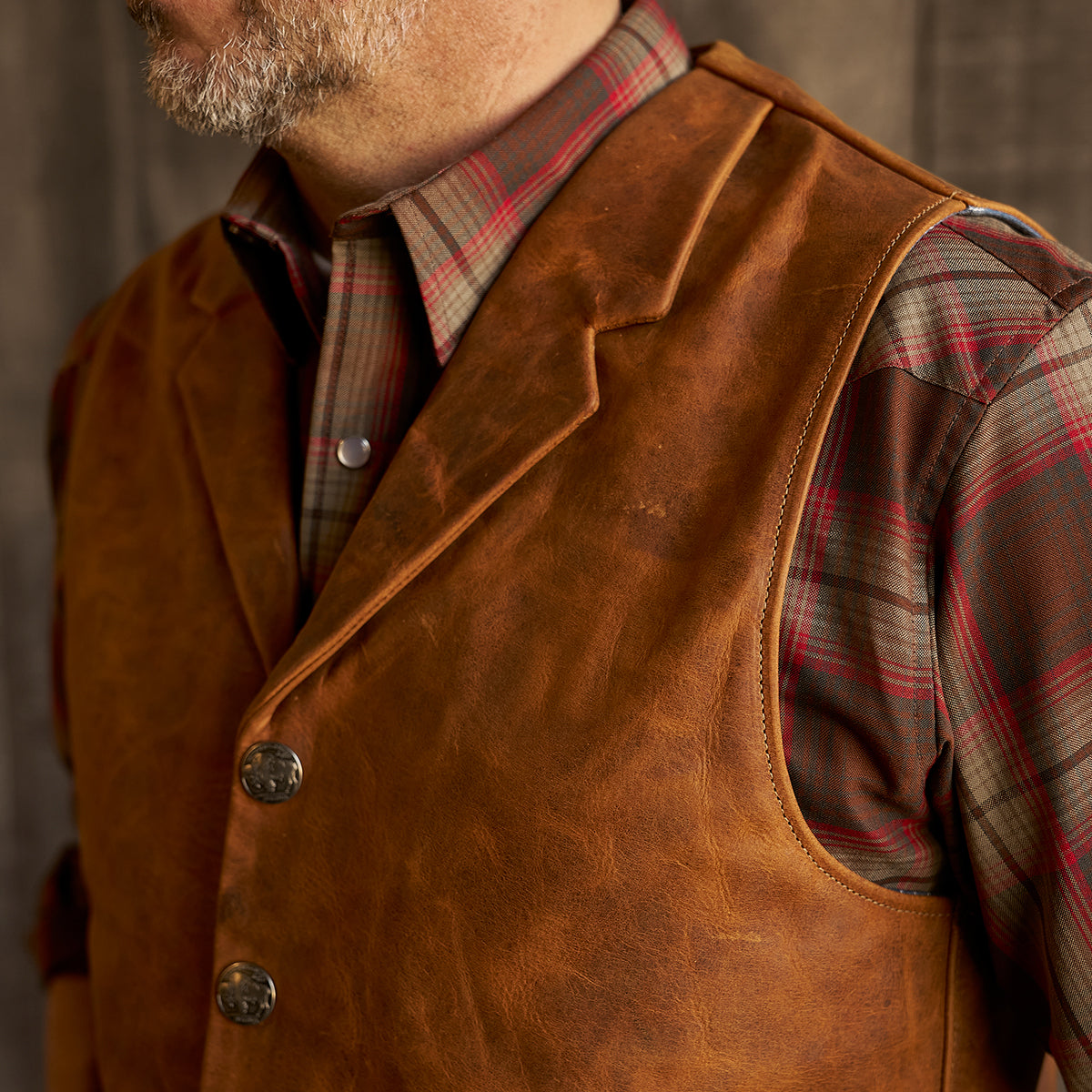 The No.29 Lapel Vest | LE Indy Bison Rust
