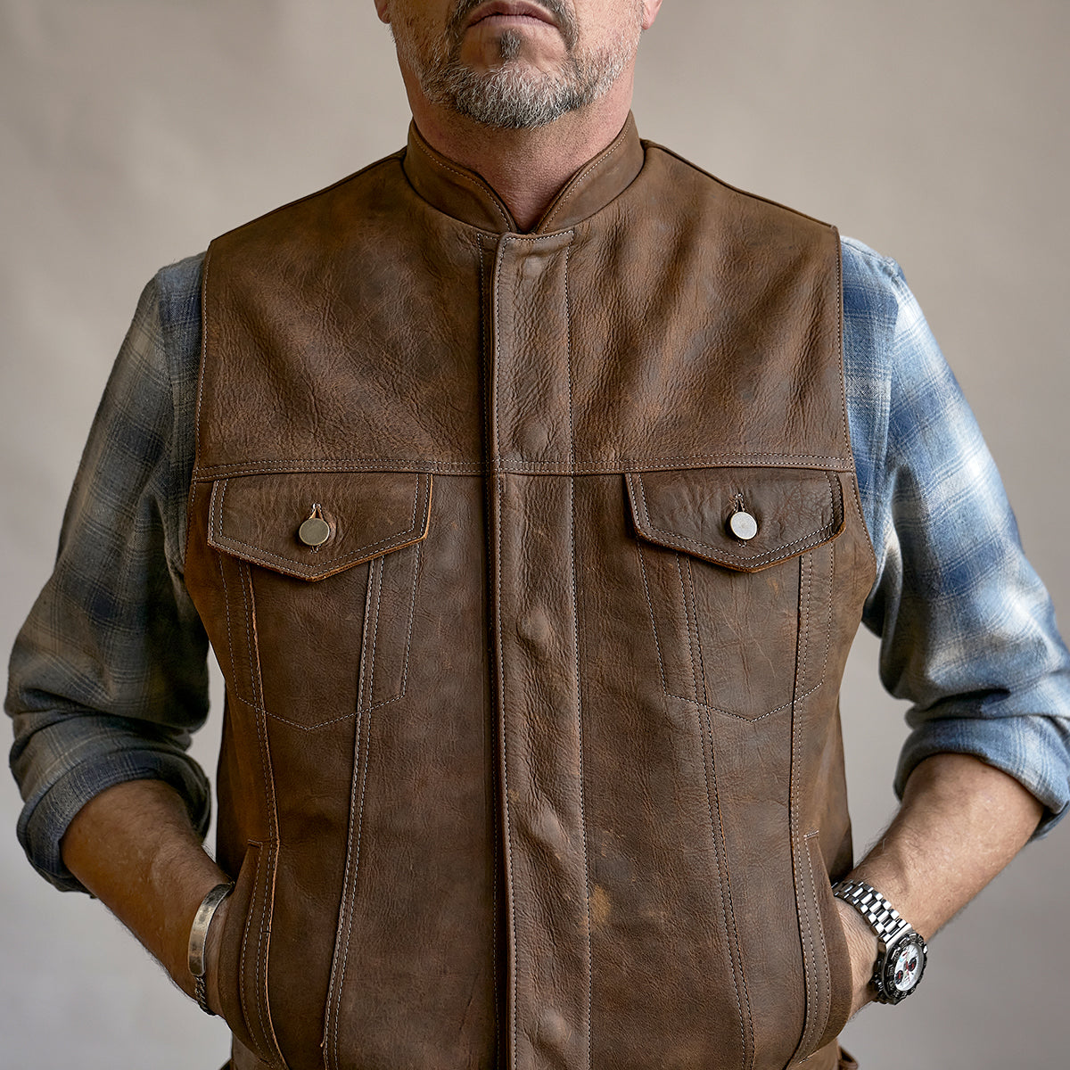 Indy Bison Dean Vest No.21 | Charcoal