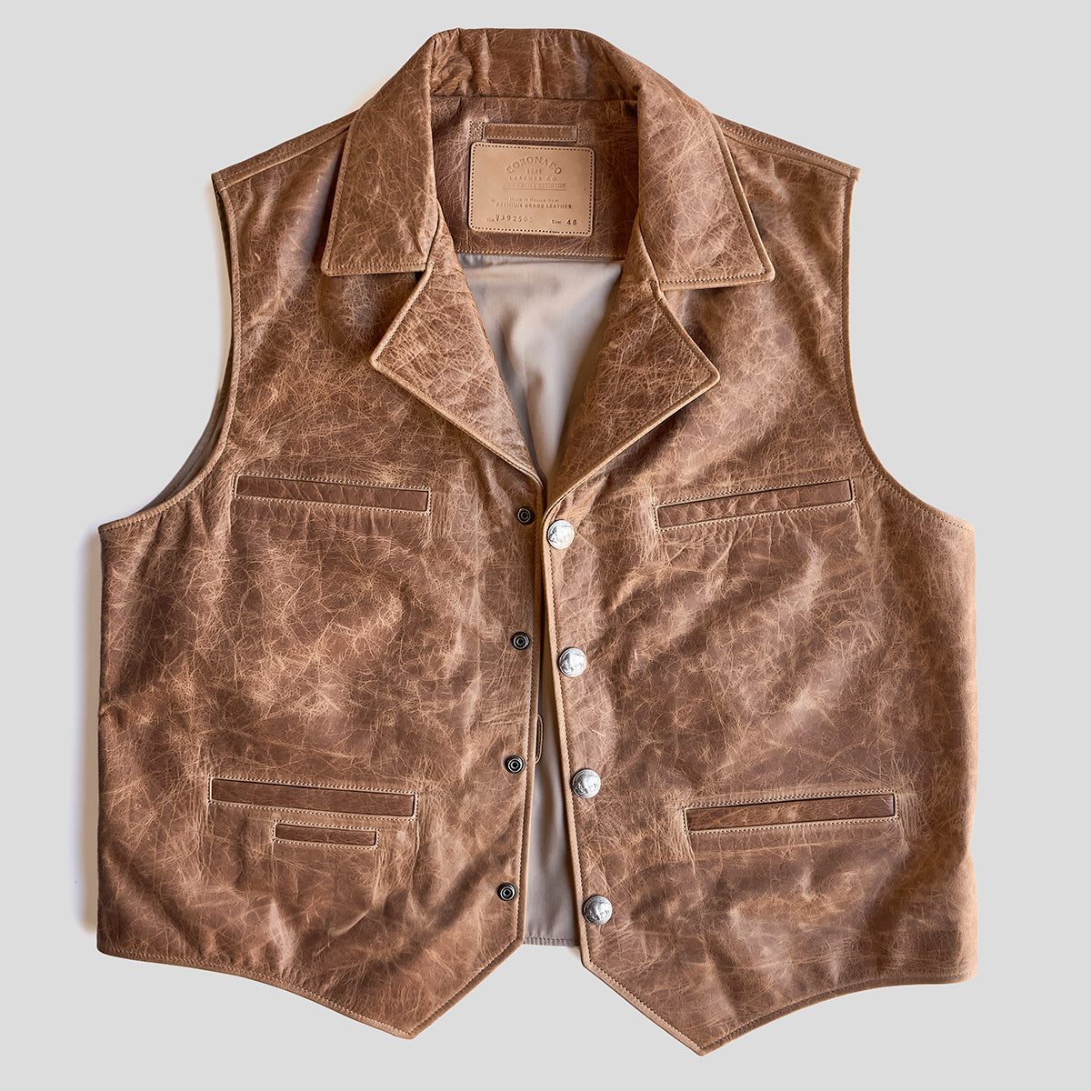 No.39 Ranchers Vest | Stagecoach Tan