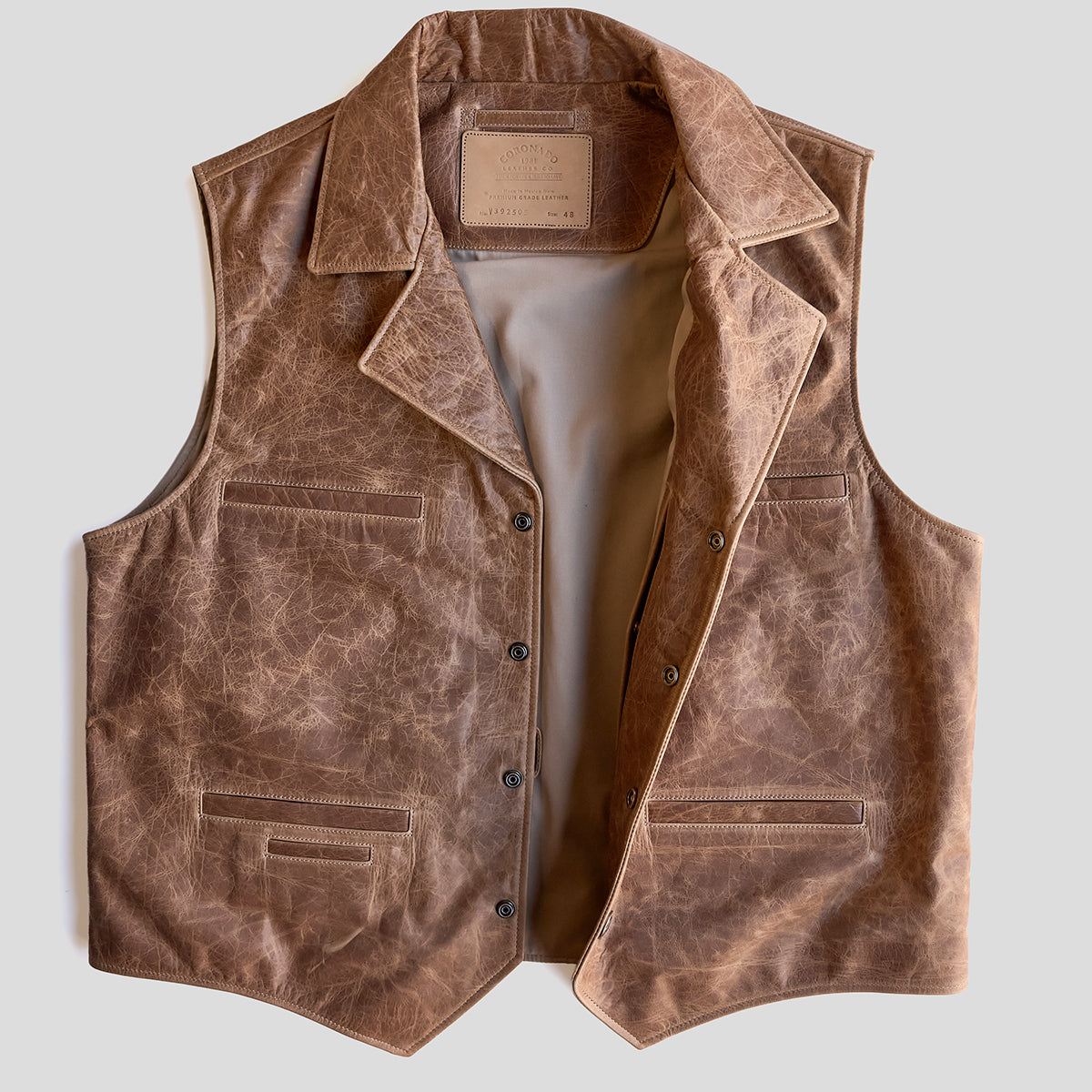 No.39 Ranchers Vest | Stagecoach Tan