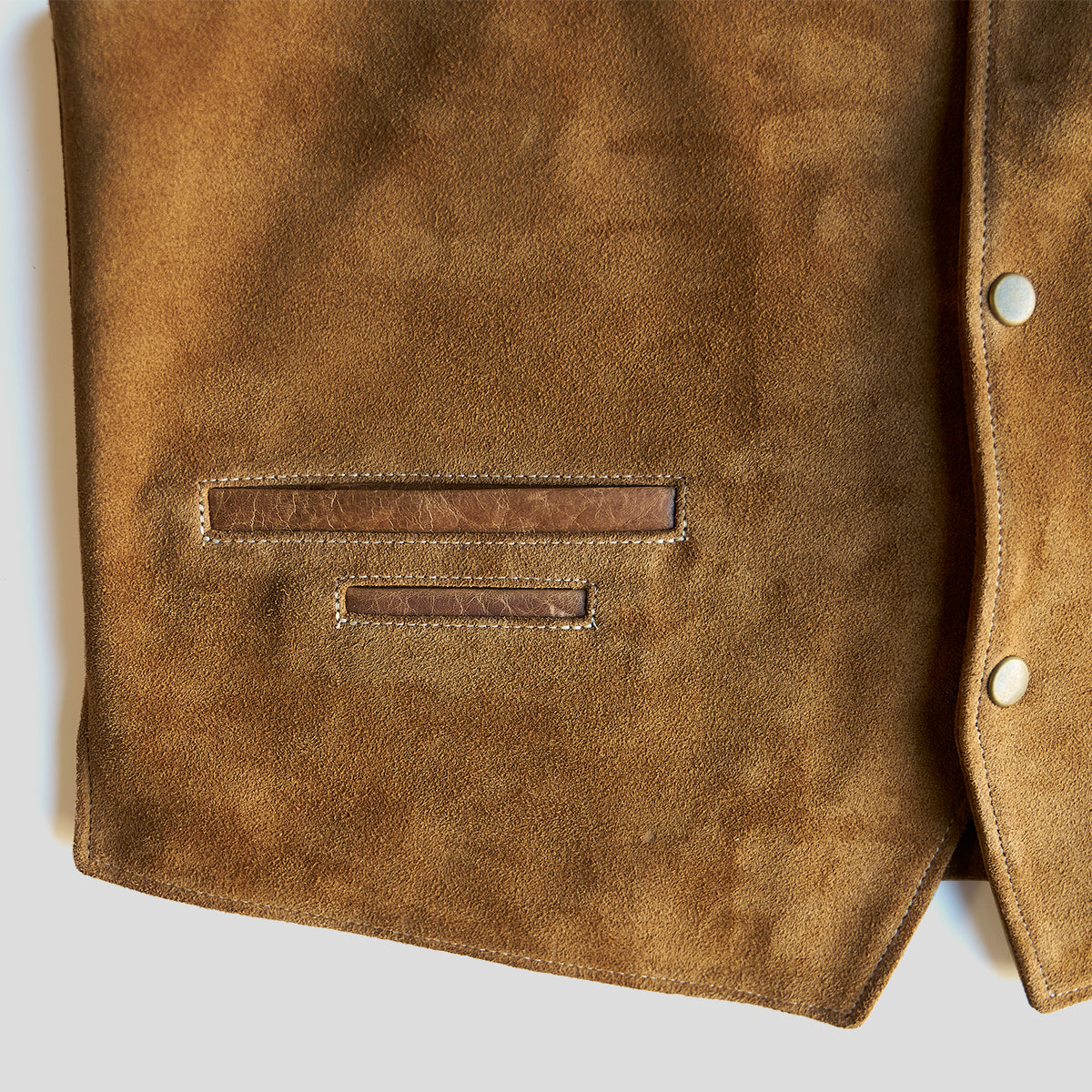 No.169 Garrison Vest | LE Suede Tan