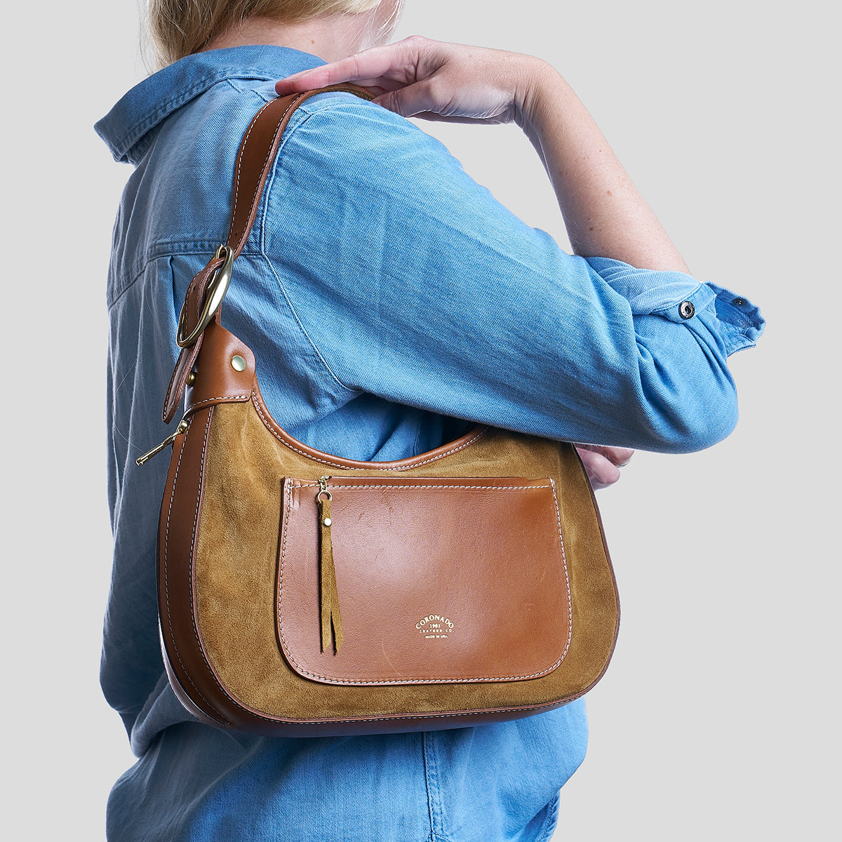 Jackie Hobo No.2 | Suede Natural x15