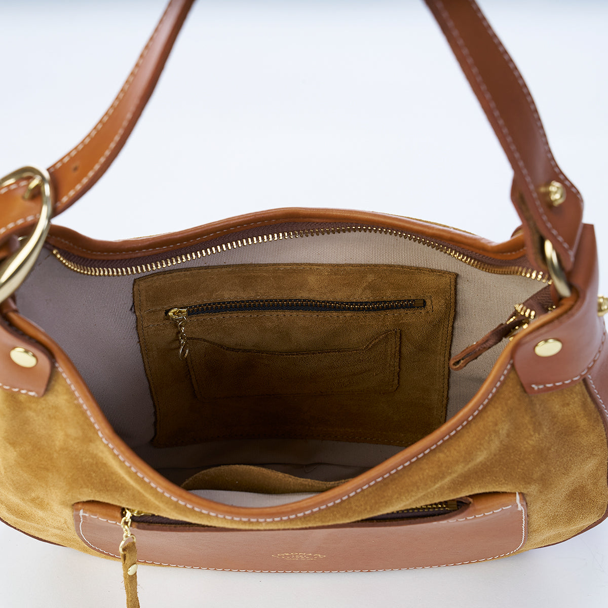 Jackie Hobo No.2 | Suede Natural x15