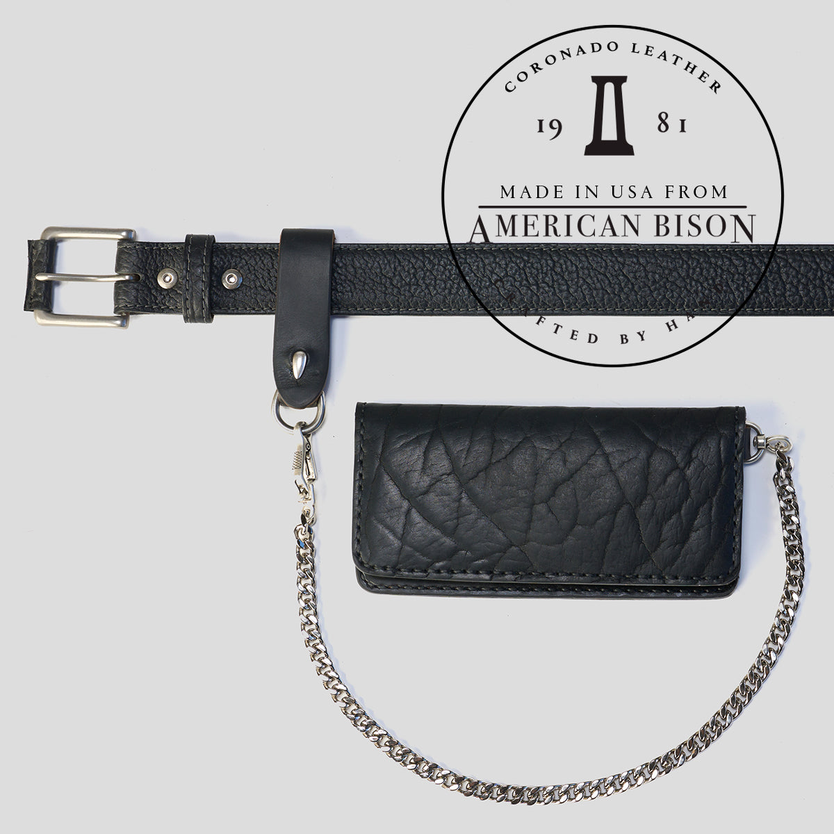 American Bison Long Wallet No. 9 | Black
