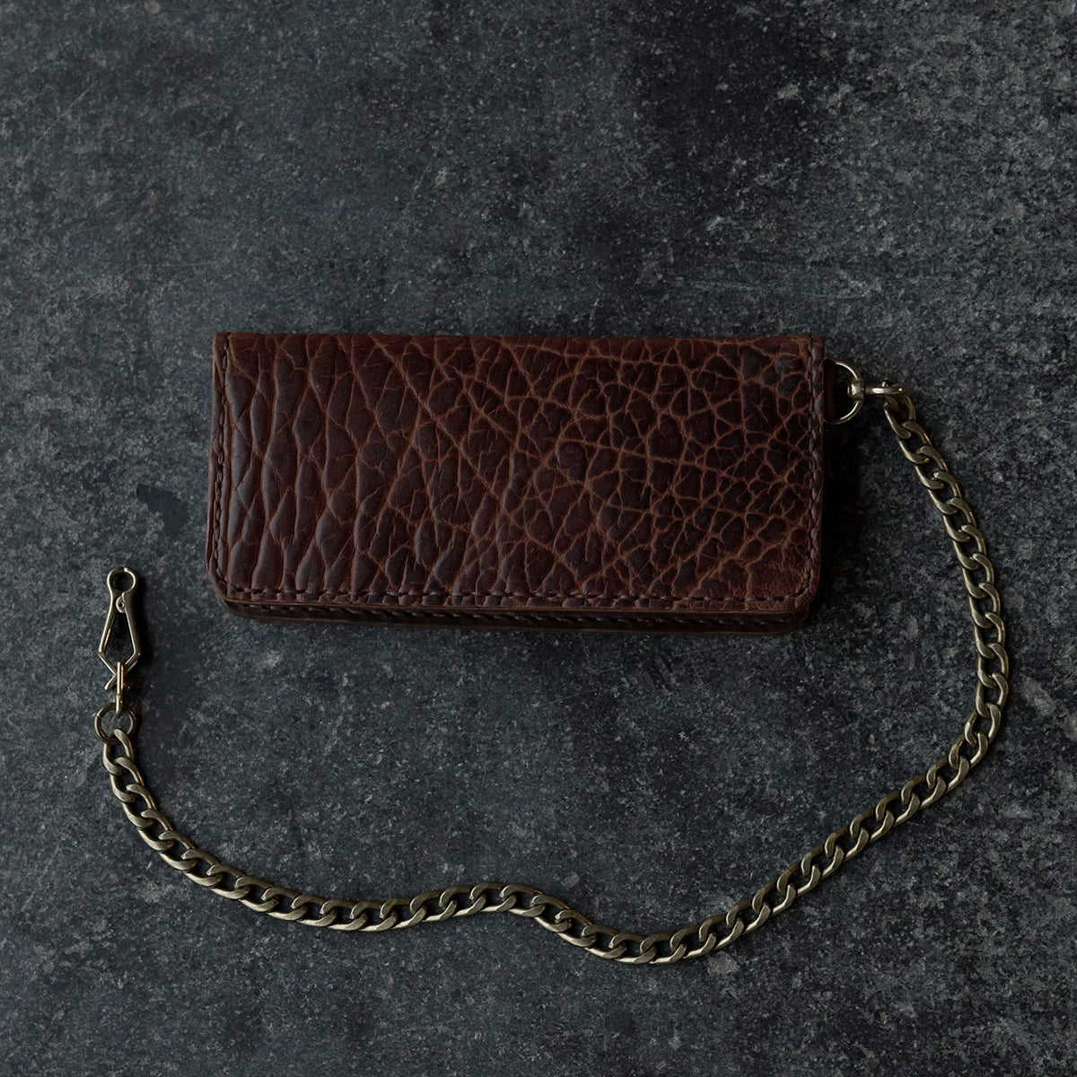 No.830 Handsewn Long Wallet | Bison Walnut