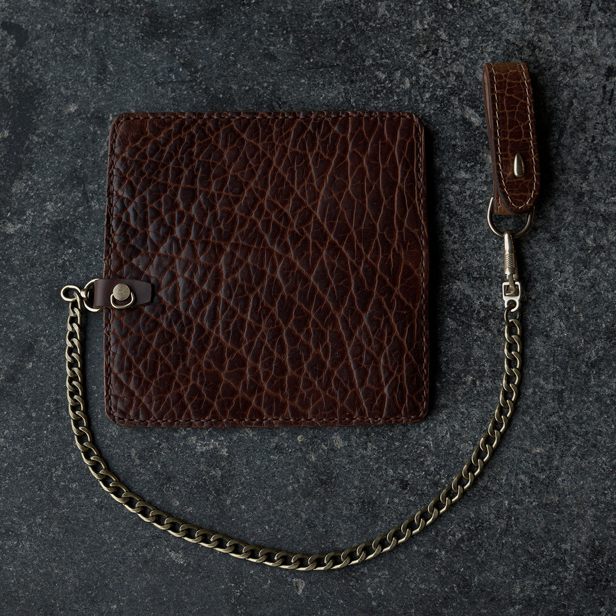No.830 Handsewn Long Wallet | Bison Walnut
