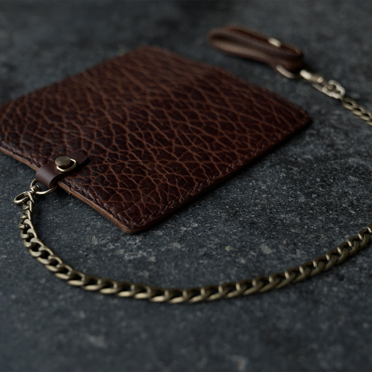 No.830 Handsewn Long Wallet | Bison Walnut
