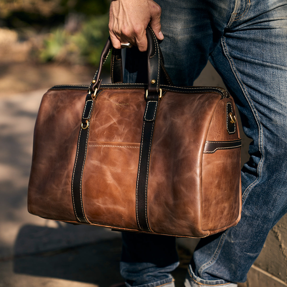 No.007 Duffel | Horsehide Natural