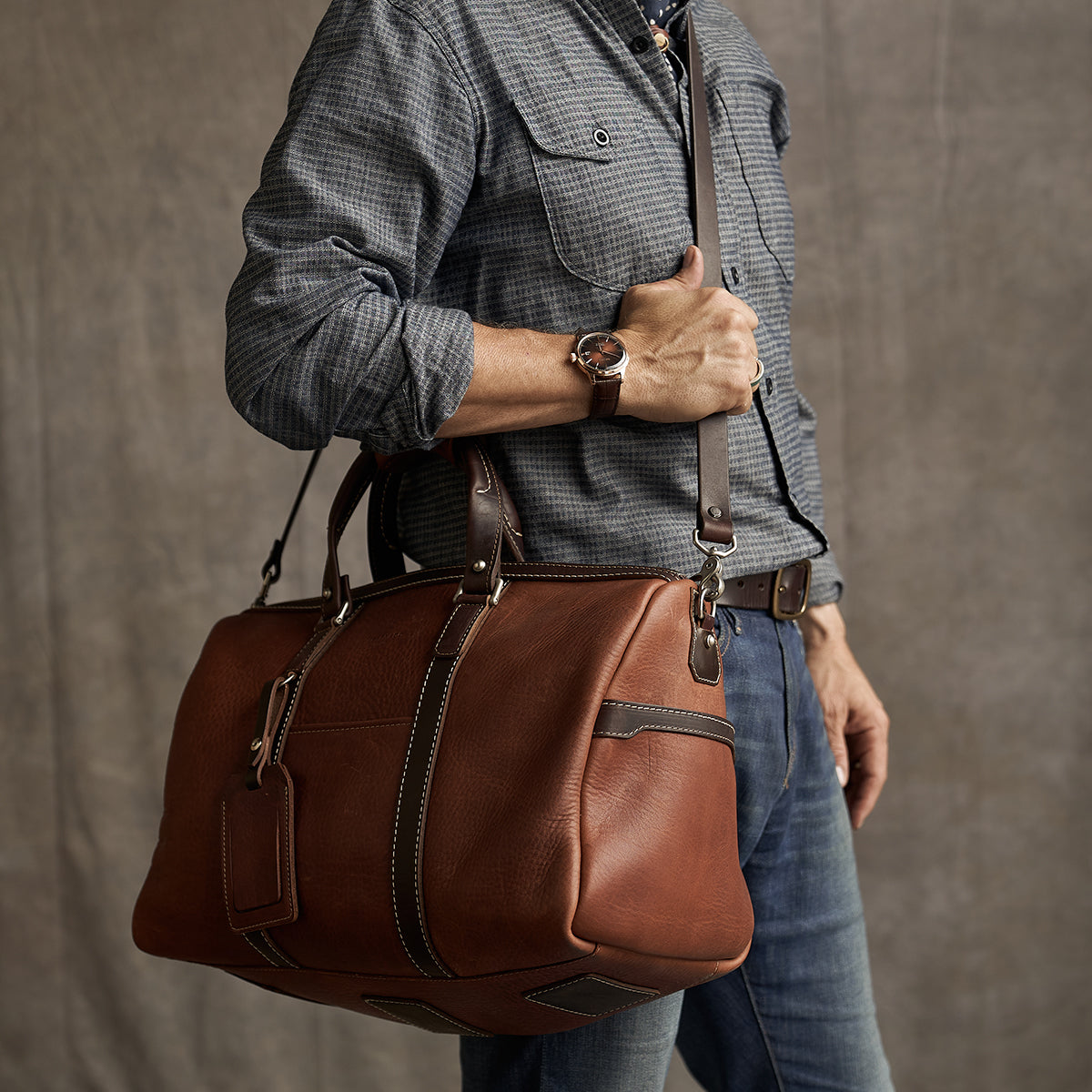 The Duffel No.007 (Waxed Cognac)