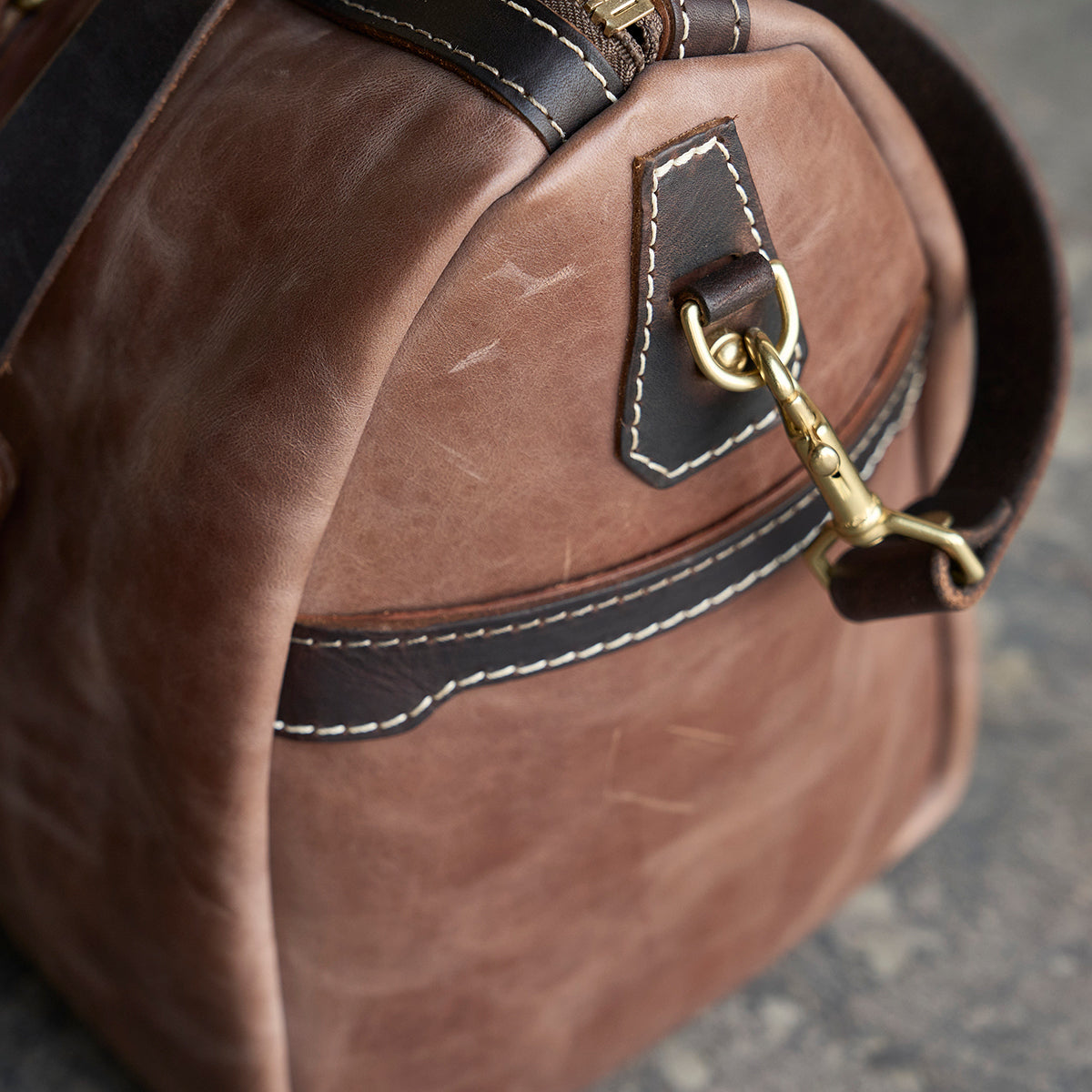 No.007 Duffel | Horsehide Natural