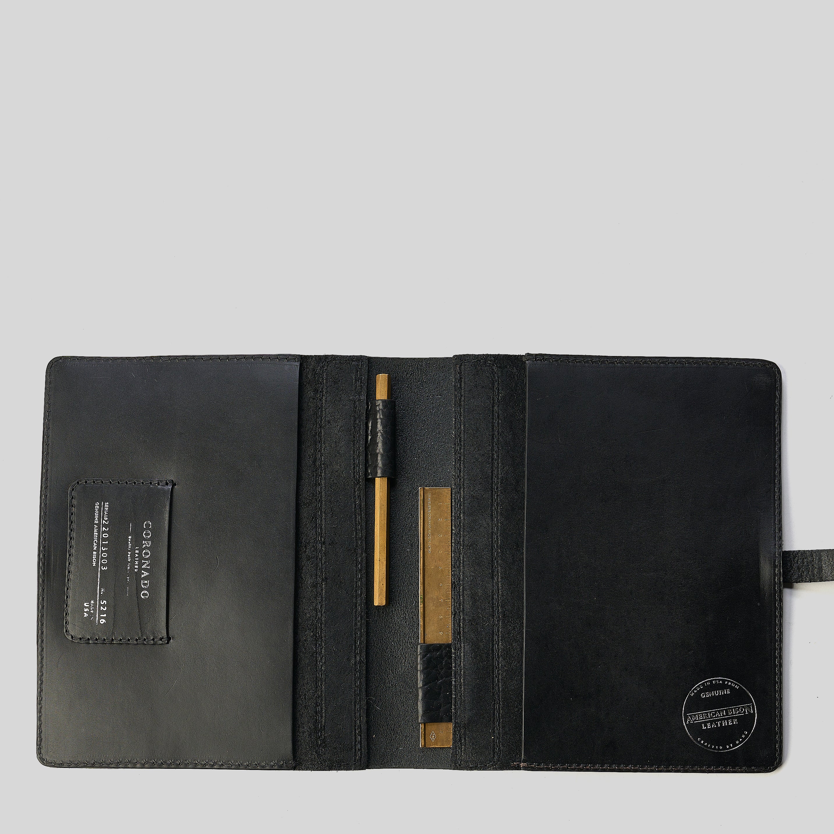 Bison Briefcase & Planner Set | LE Black