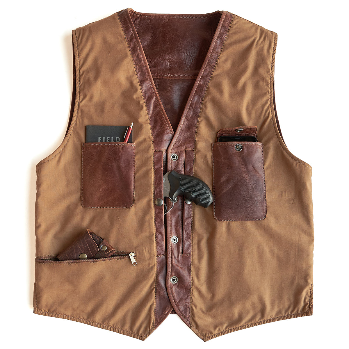 Preston Antiqued Whiskey Vest No.62