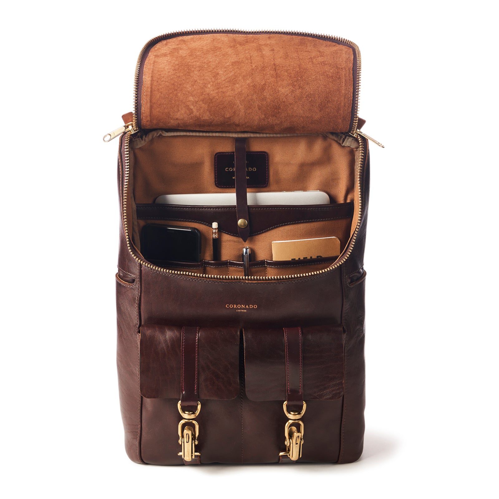 HORSEHIDE x SHELL TOP-ZIP BACKPACK