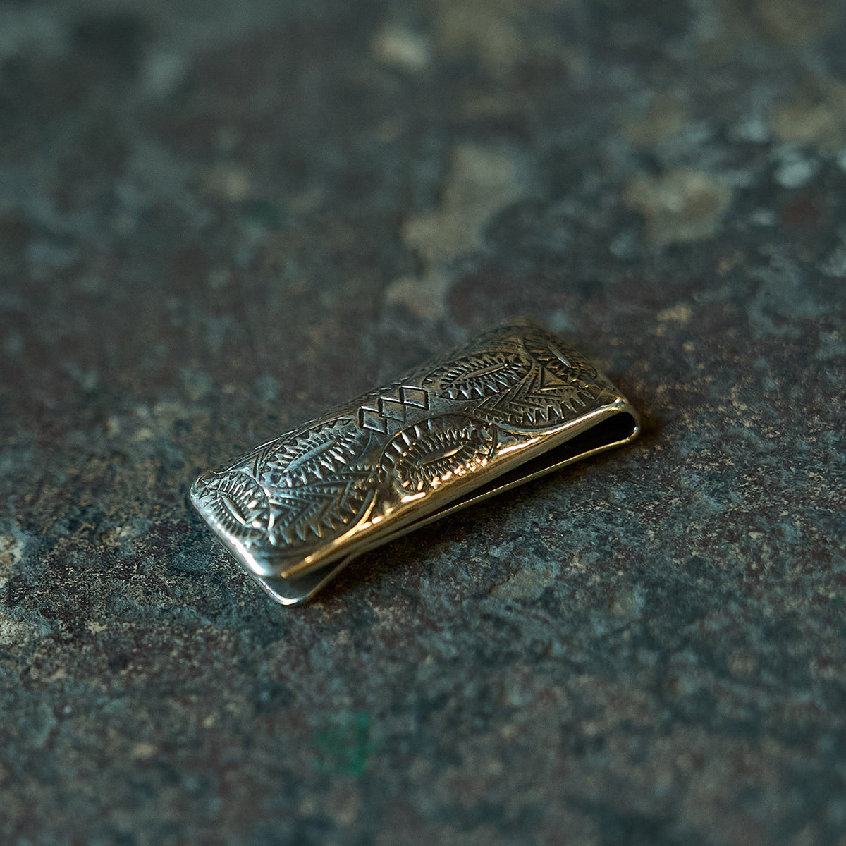 No.14 Heritage Silver Clip Wallet | Black Bison