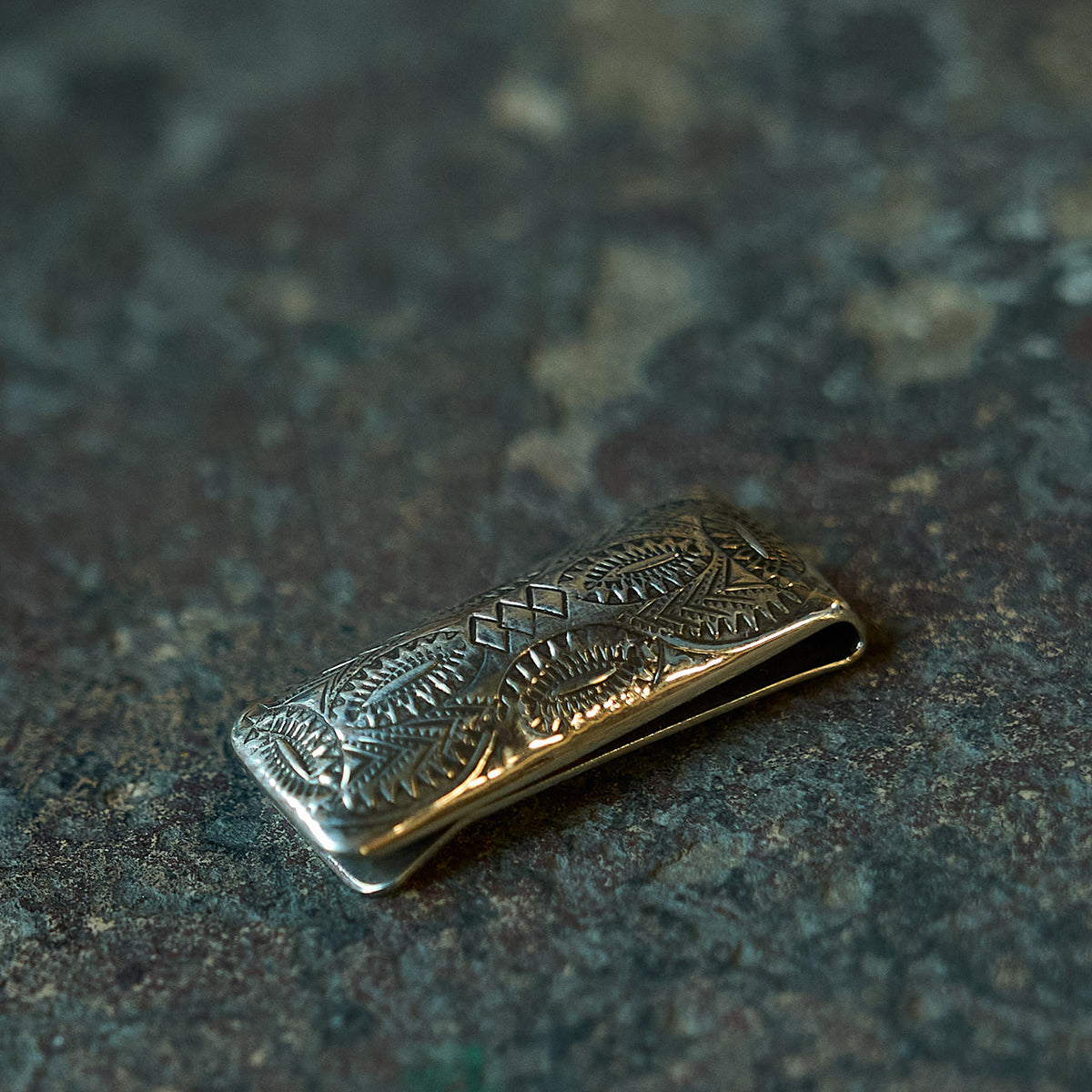 No.14 Heritage Silver Clip Wallet | Walnut Bison