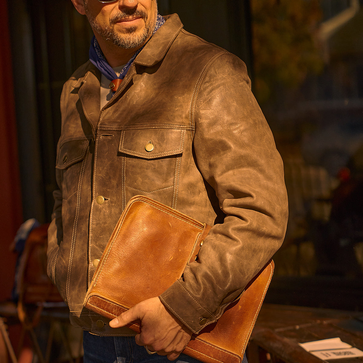 NO.901 Stone-Washed Executive Folio