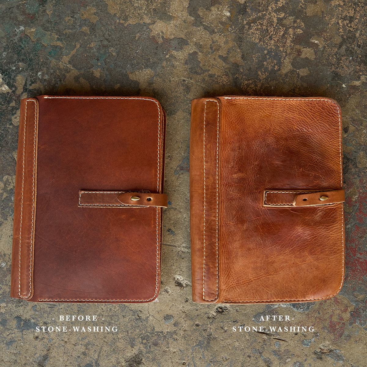 NO.901 Stone-Washed Executive Folio