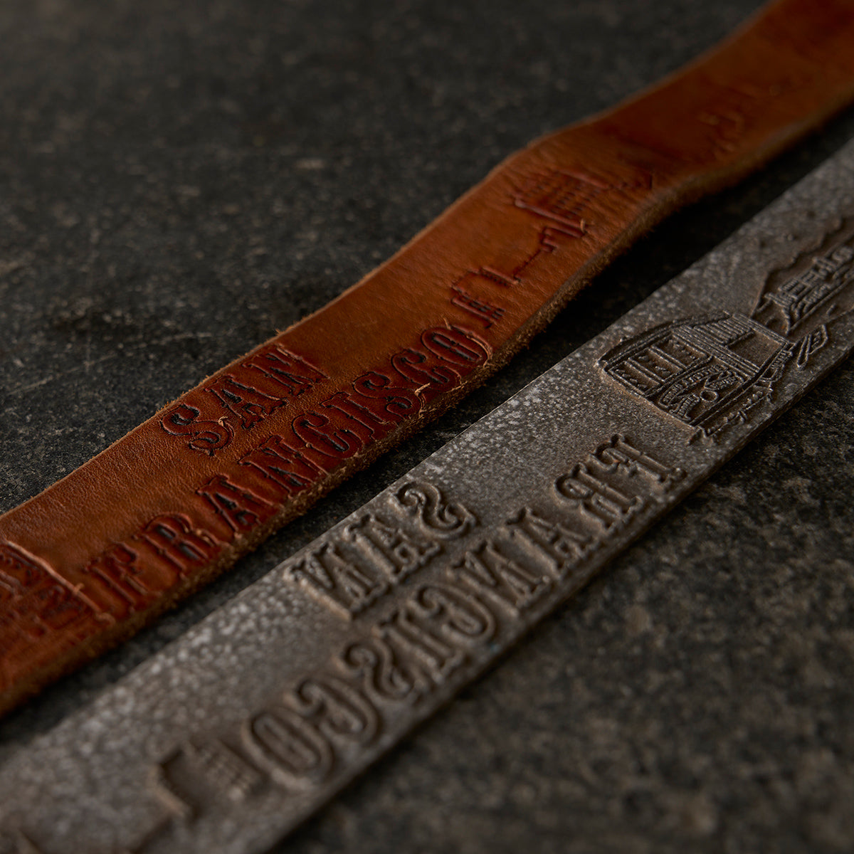 No.795 Vintage Embossed Belt | San Francisco
