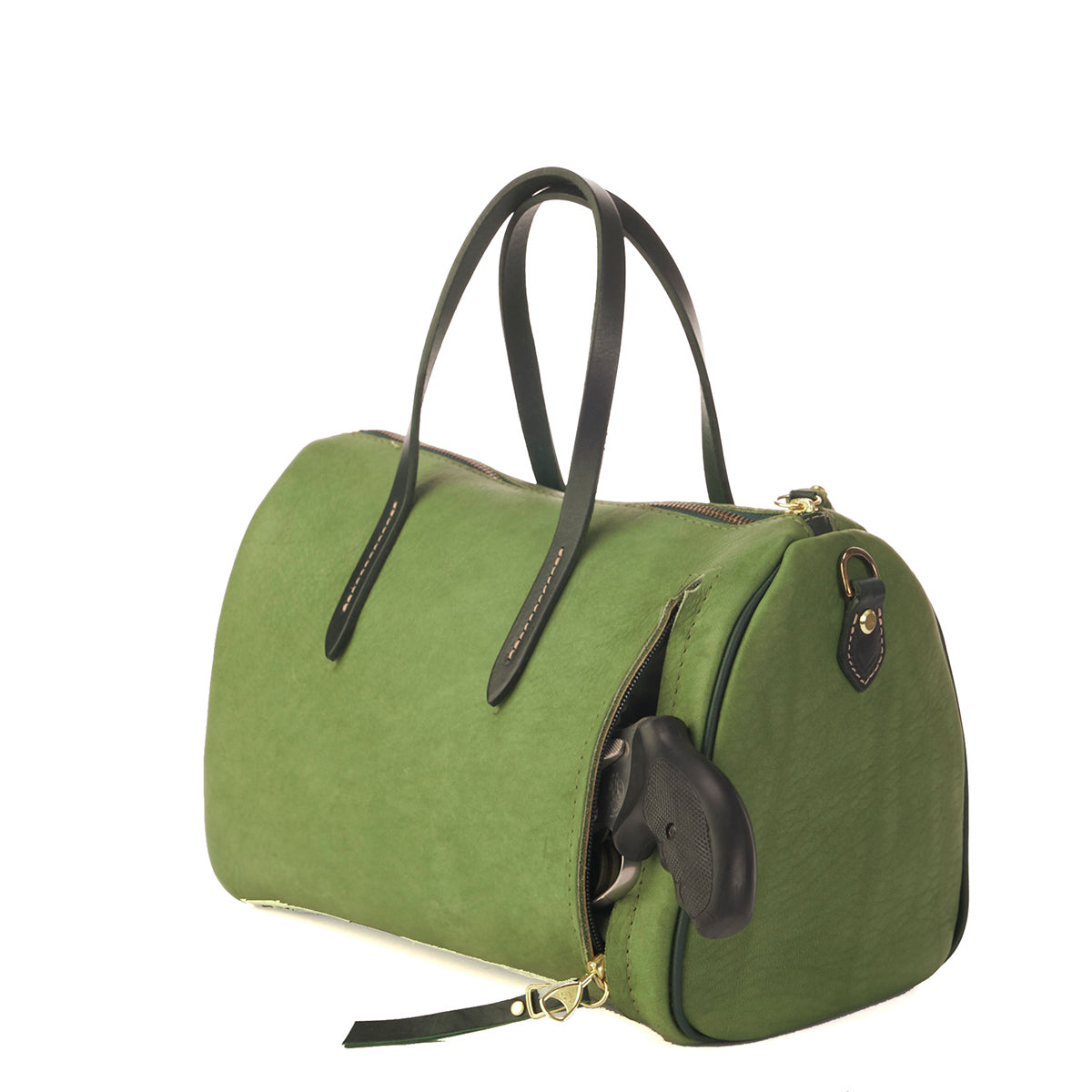 LE Horween Barrel Satchel No. 1910 (Green)