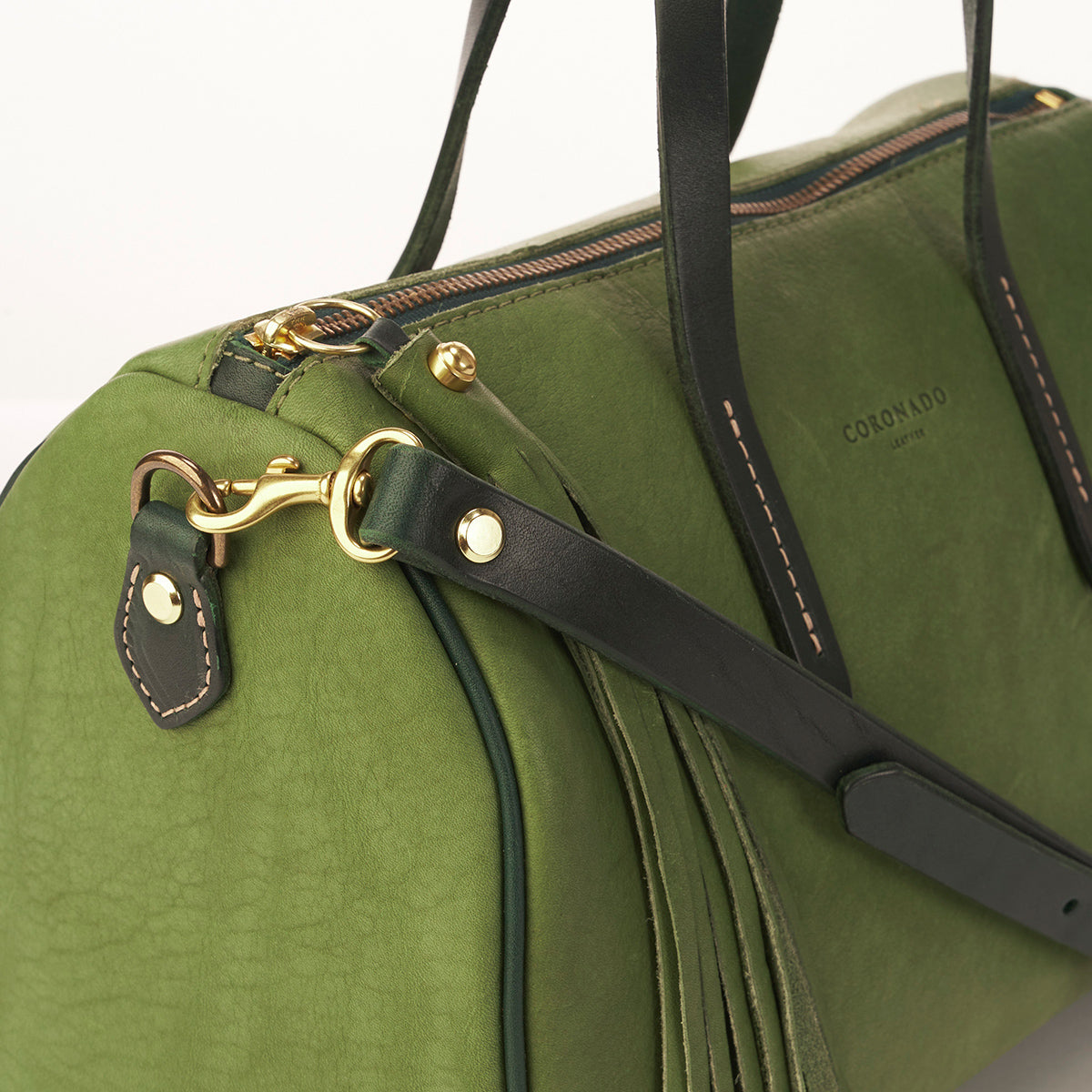 LE Horween Barrel Satchel No. 1910 (Green)