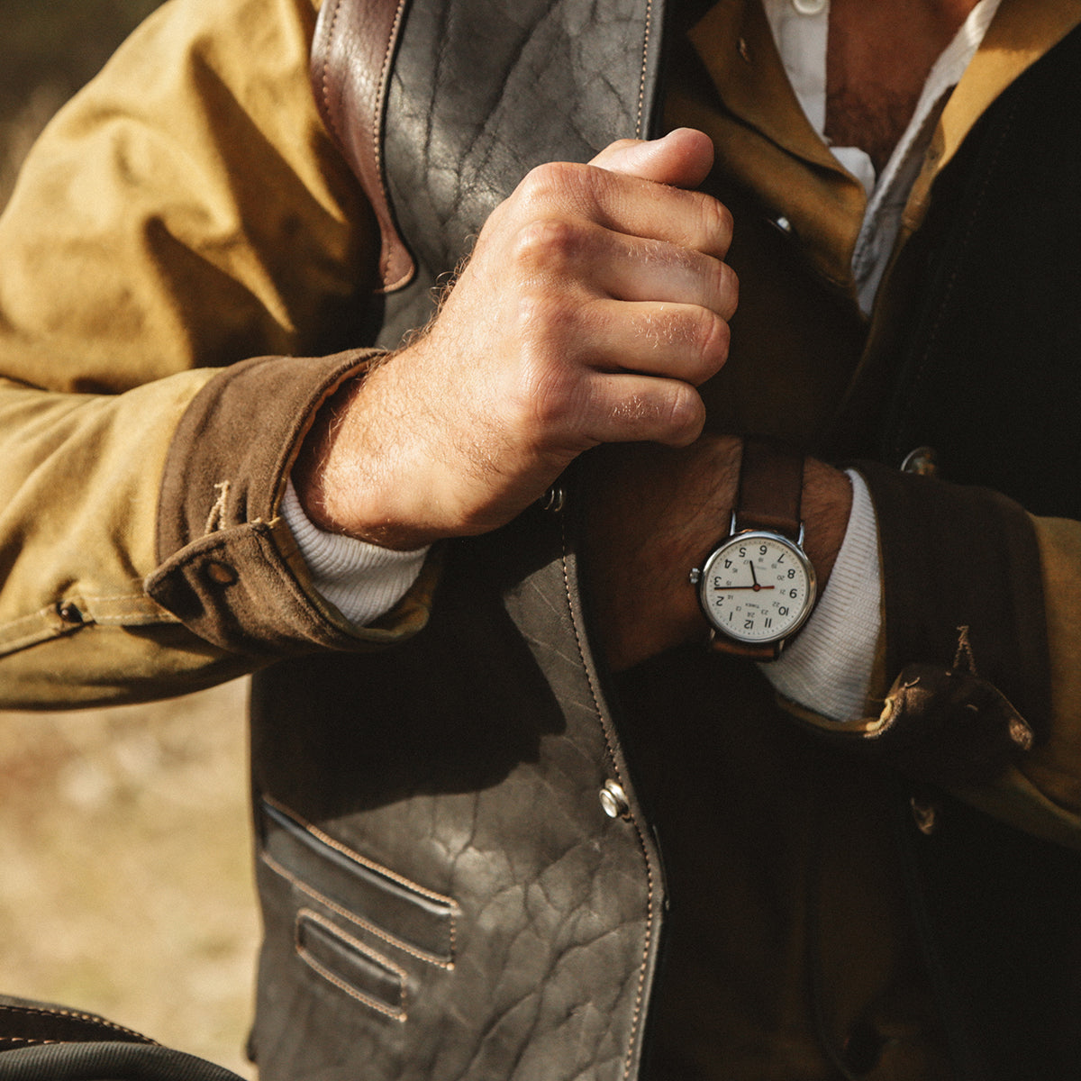 No.169 Garrison Vest | Bison