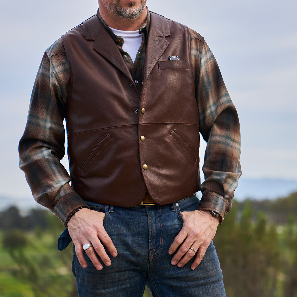 No.25 Classic Lapel Vest | Antique Brown LE