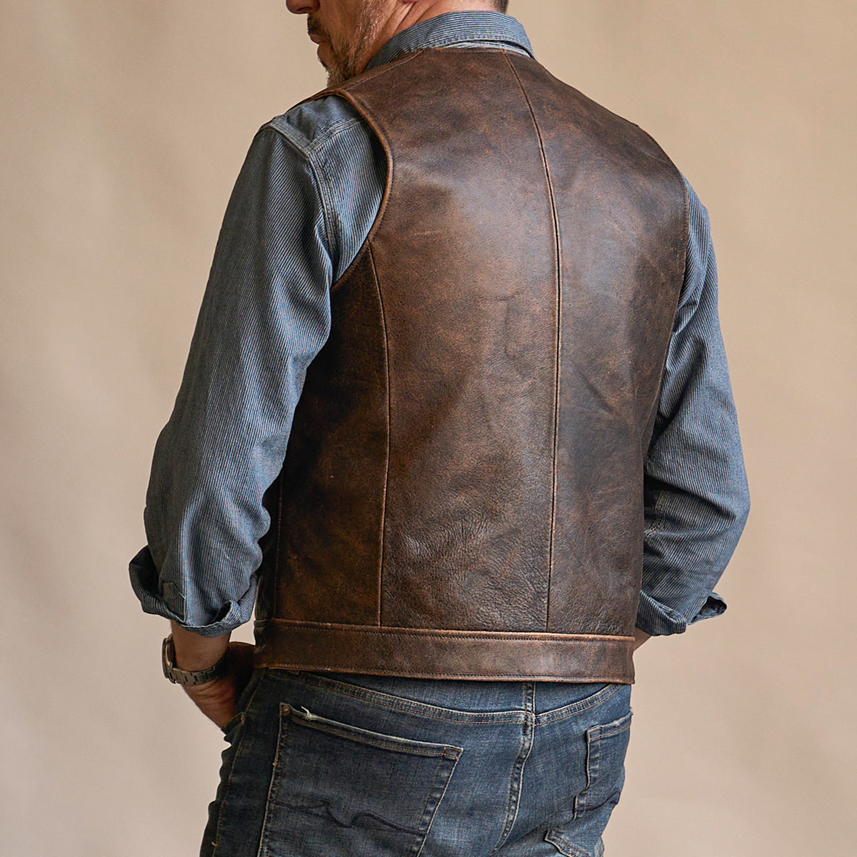 Indiana Vintage Zip Vest No.745