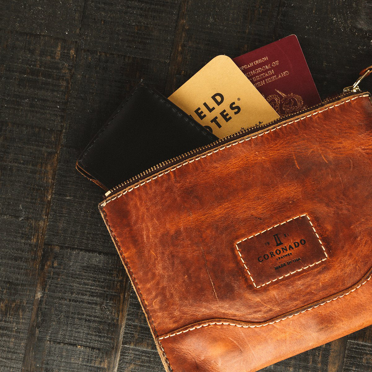 No.194 Utility Pouch | Stone-Washed Natural