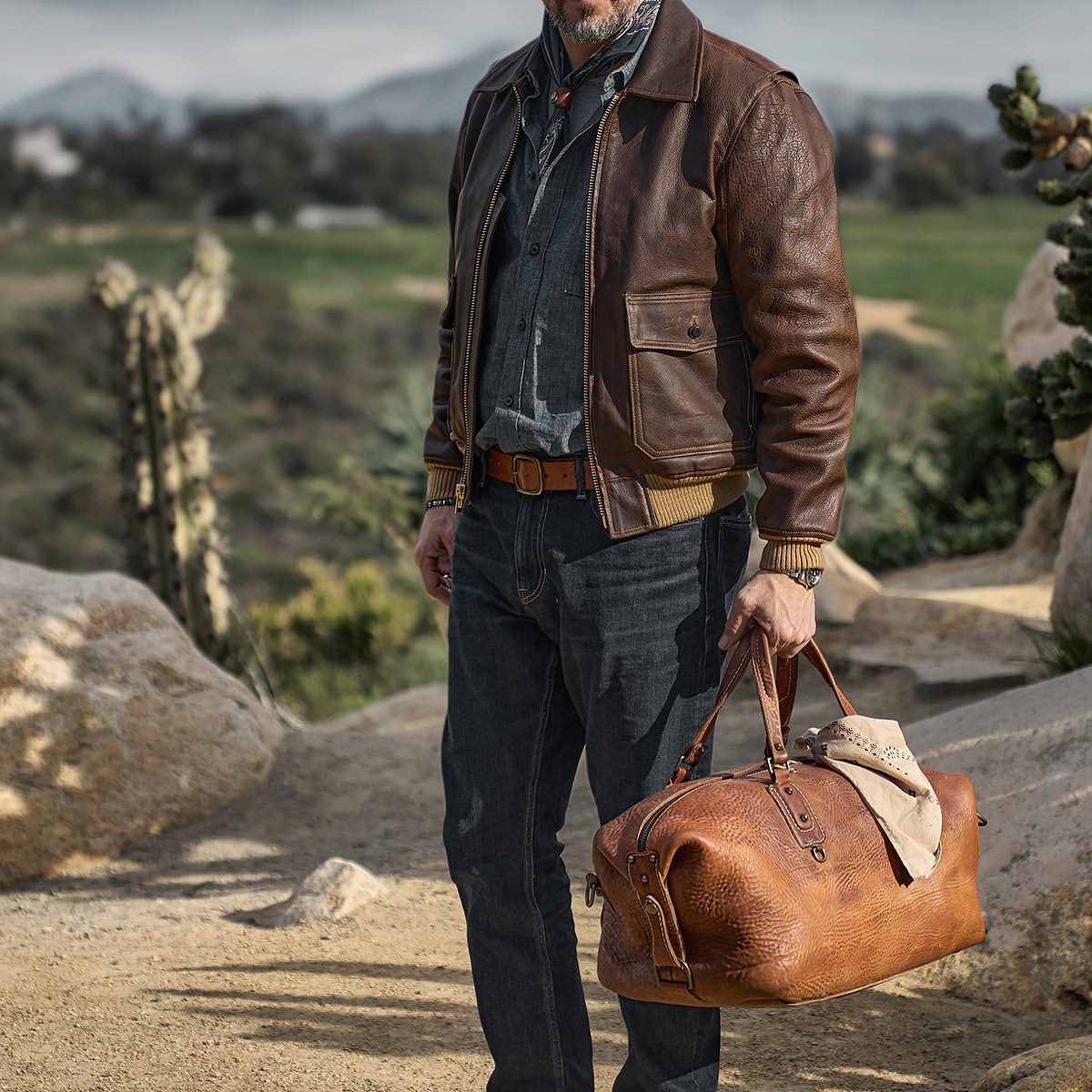Stone-Washed Americana Duffel No.205 | LE