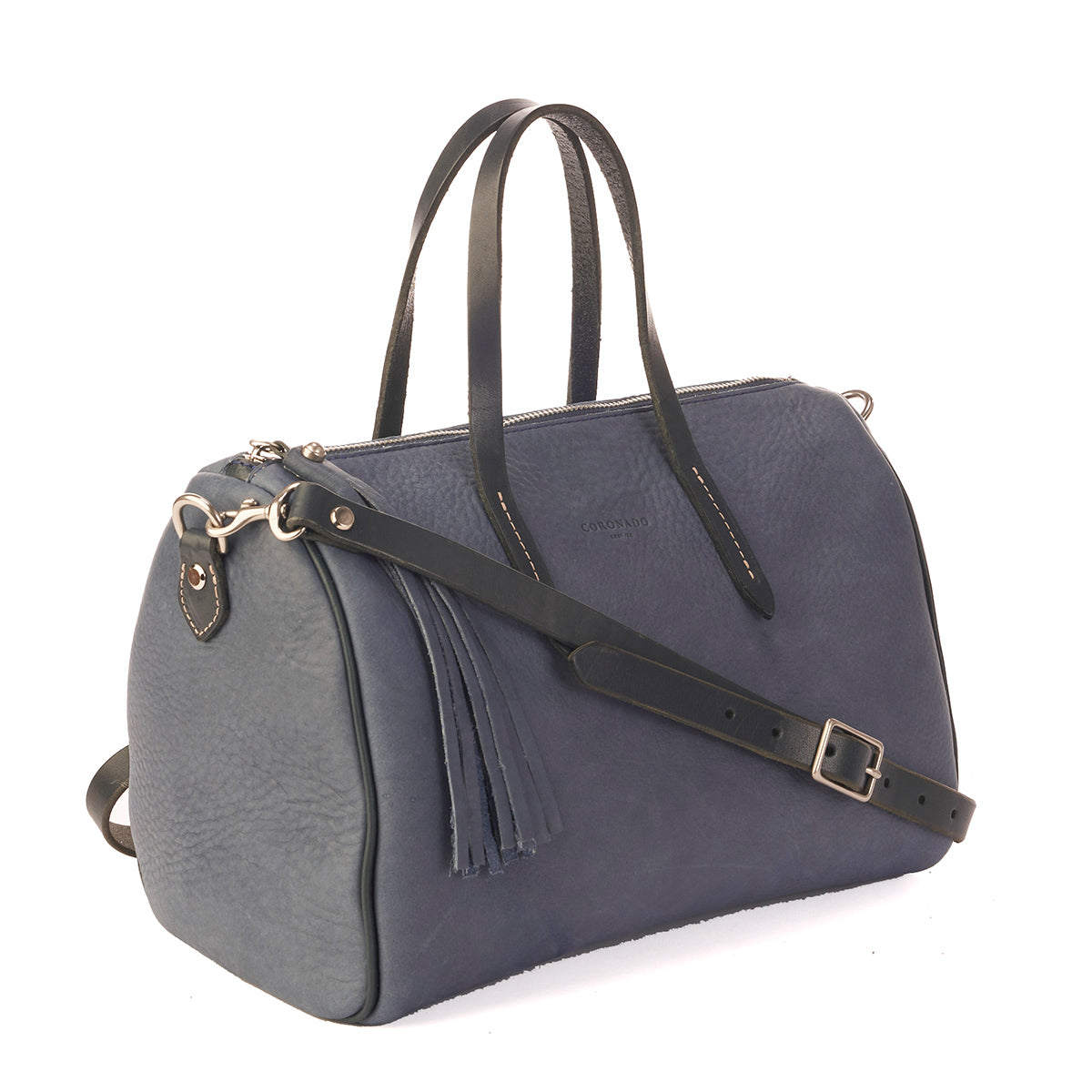 LE Horween® Barrel Satchel No. 1910 | LE Sky Blue