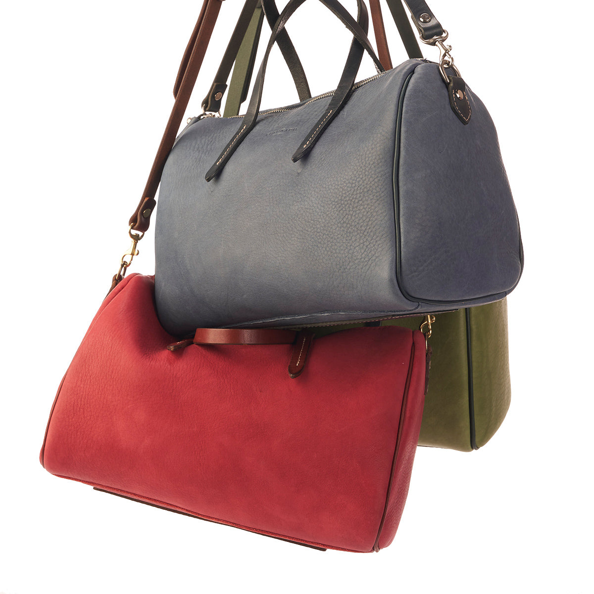 LE Horween® Barrel Satchel No. 1910 | LE Sky Blue