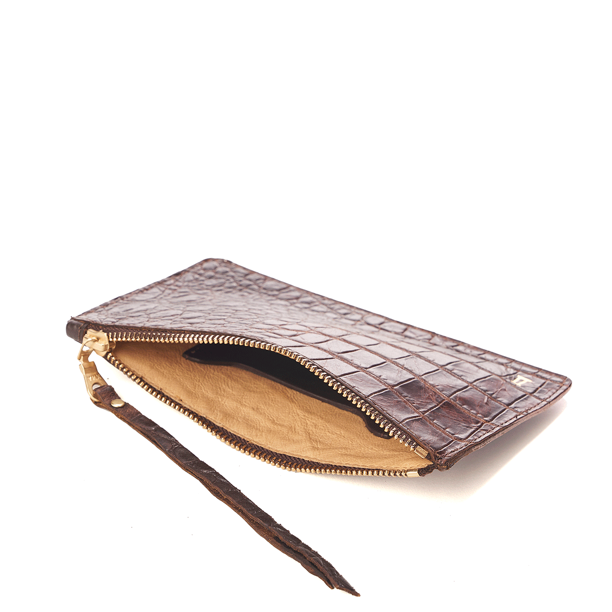 Croc-Embossed Wristlet (LE)