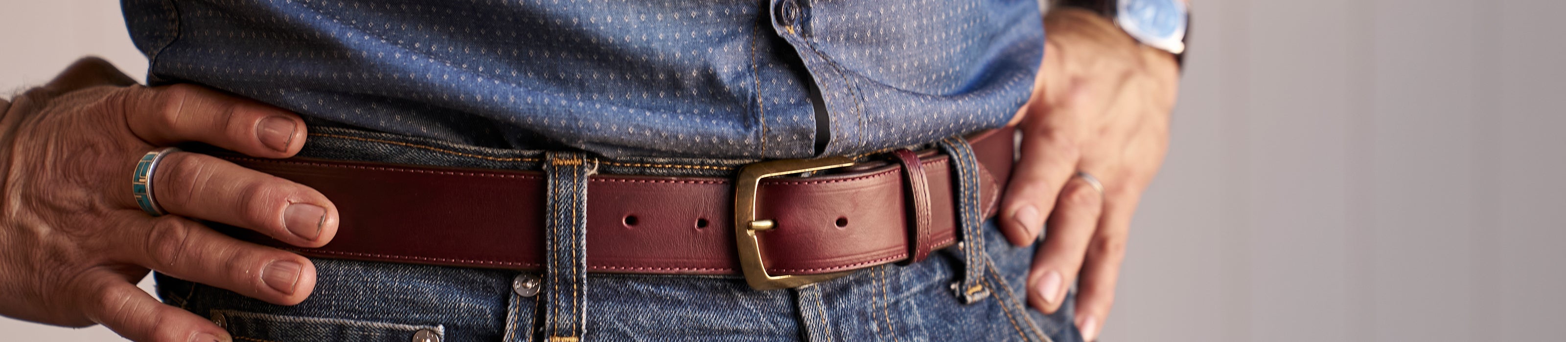The No.720 Executive Horsehide Belt