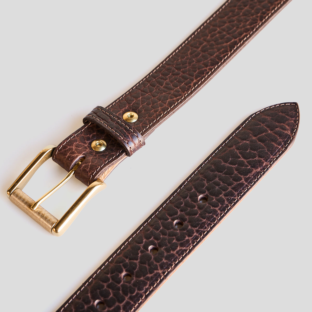 No.100 Sedona Belt | Shrunken Bison Brown