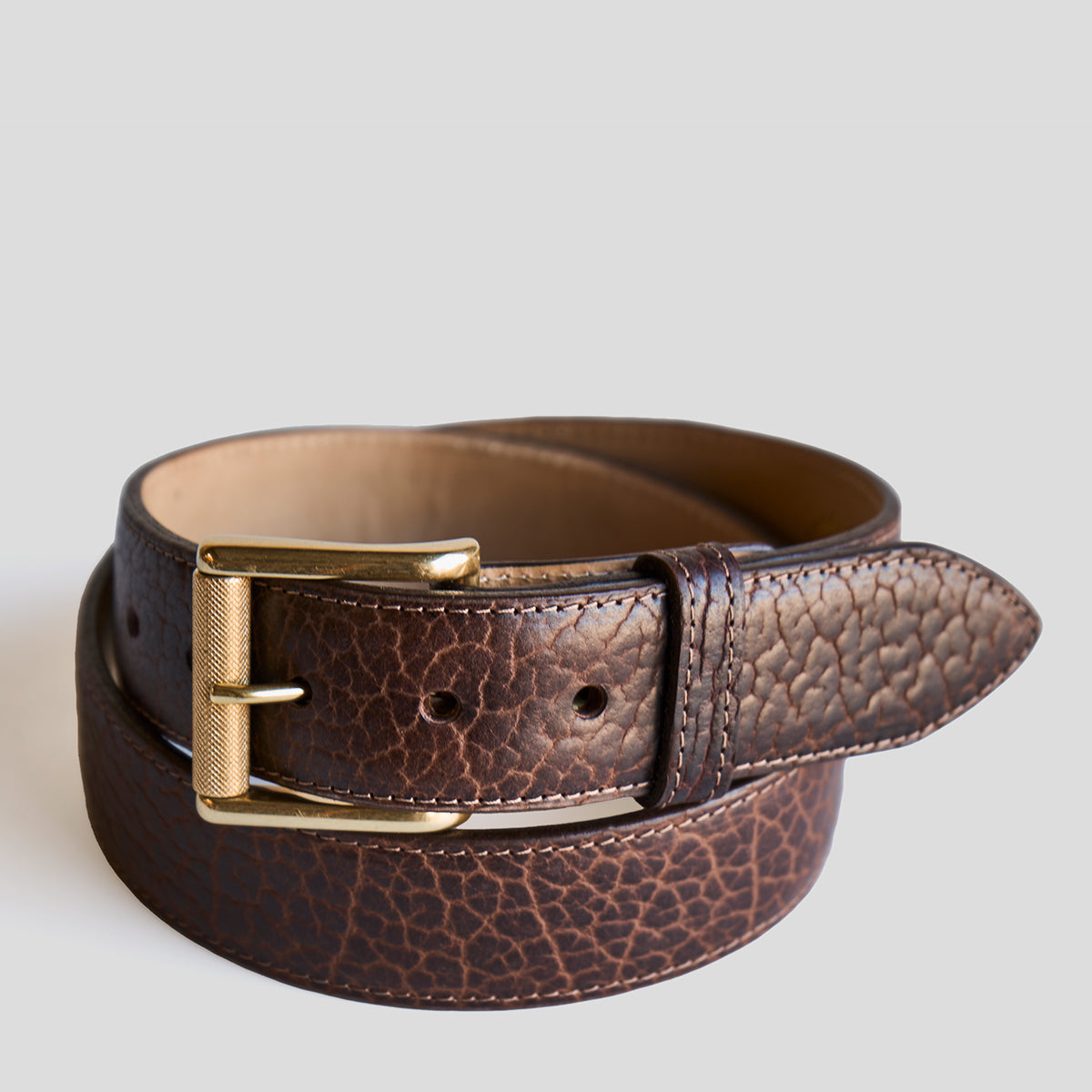 No.100 Sedona Belt | Shrunken Bison Brown