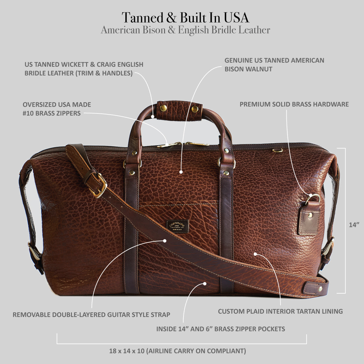 No.105 Duffel | Bison Walnut