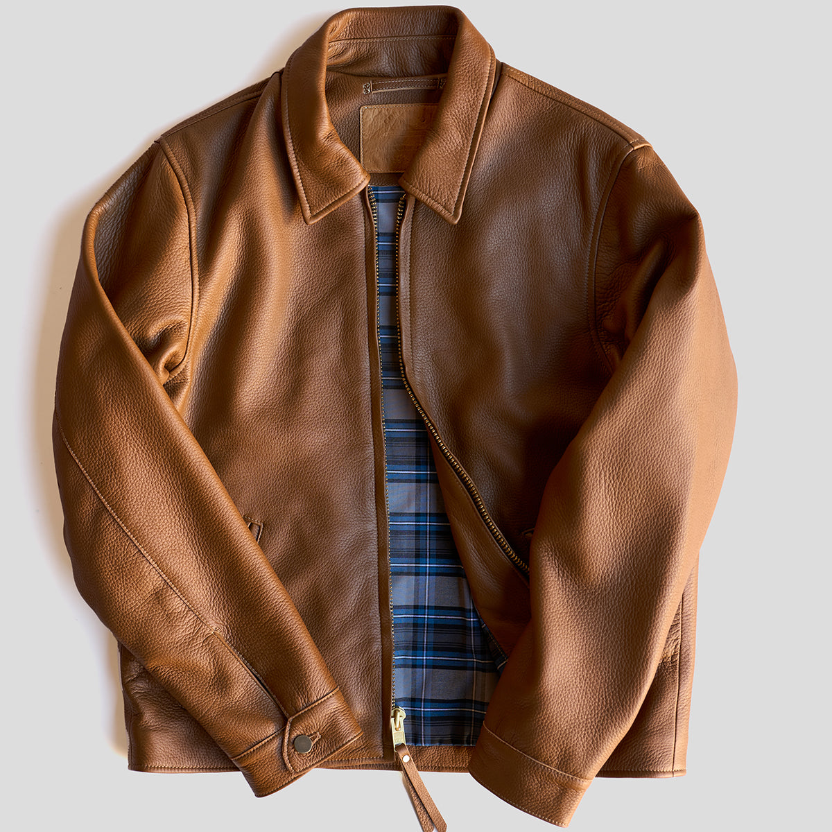 No.115 Classic Bomber | Italian Deerskin Tan