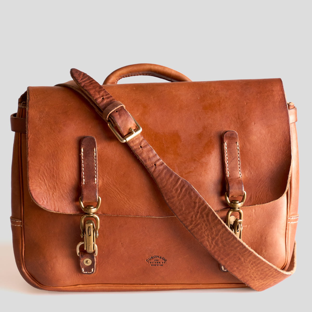 NO.130 Vintage Stone Washed Mailbag