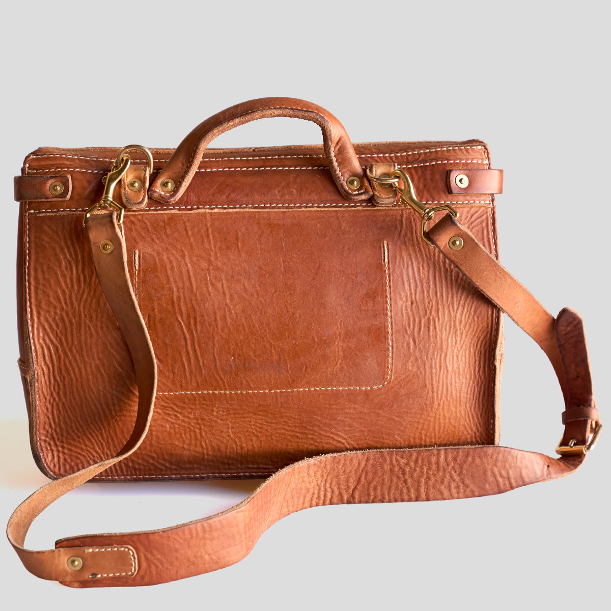 NO.130 Vintage Stone Washed Mailbag