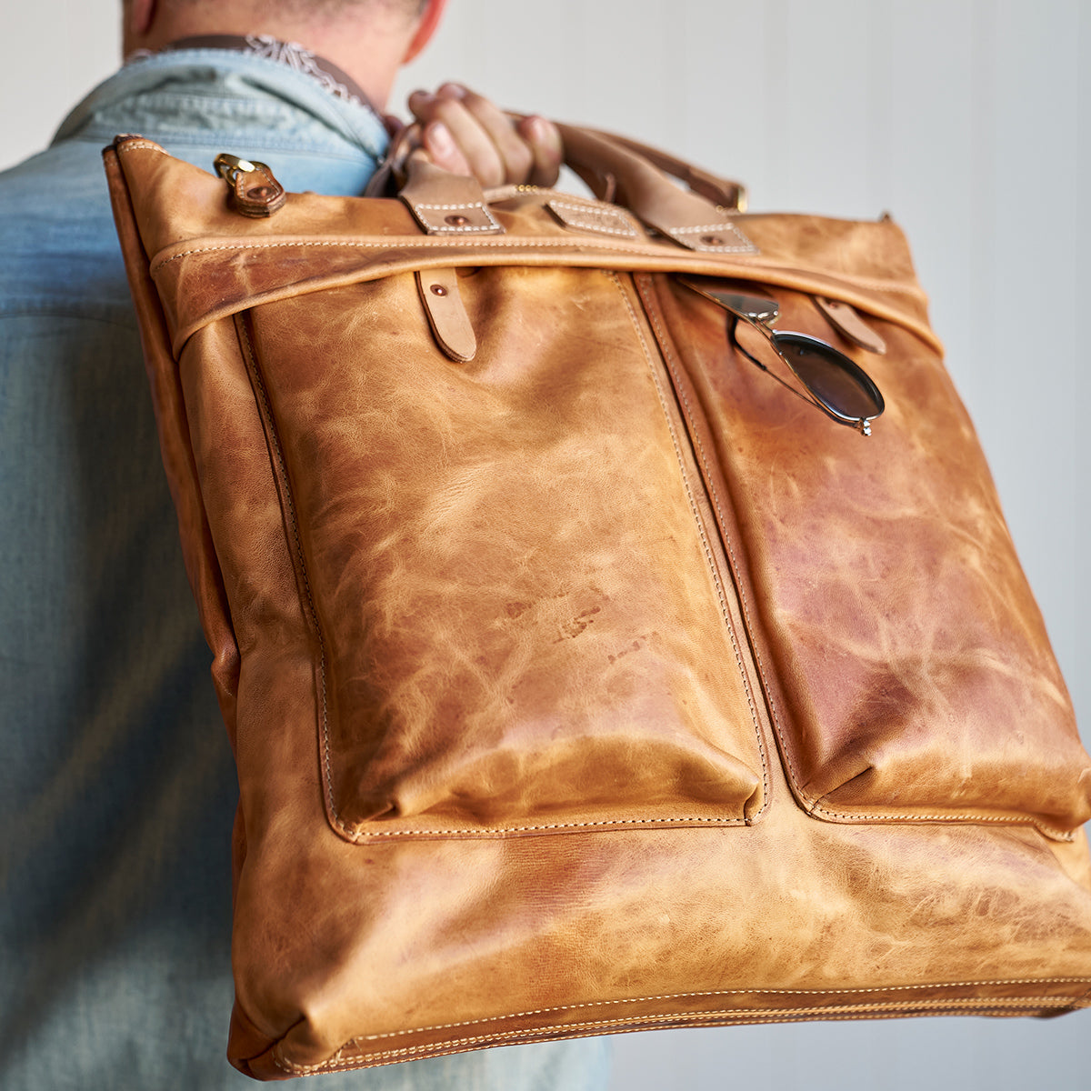 No.160 Primo Tote | Horween® Horsehide Natural (x10)