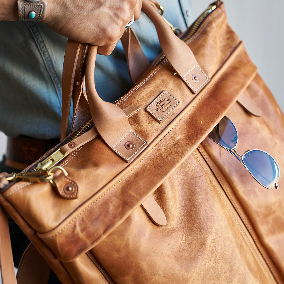 No.160 Primo Tote | Horween® Horsehide Natural (x10)