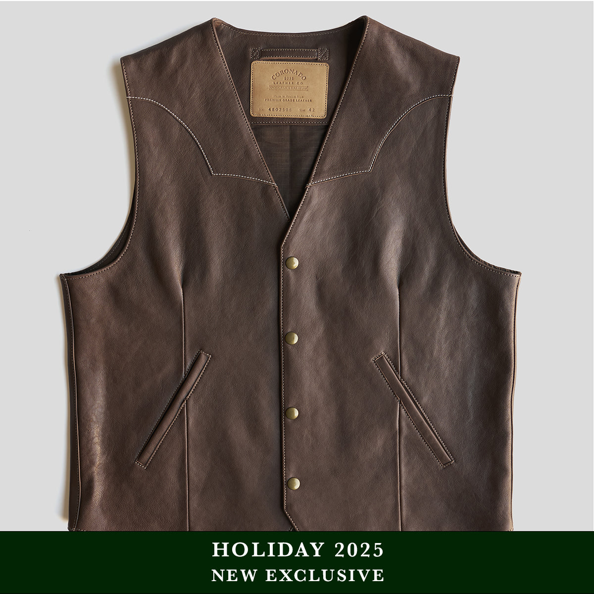 No.480 Fremont Vest | Italian Goatskin LE