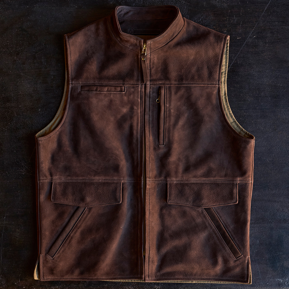 No.209 Kodiak Travel Vest | Nubuck Brown