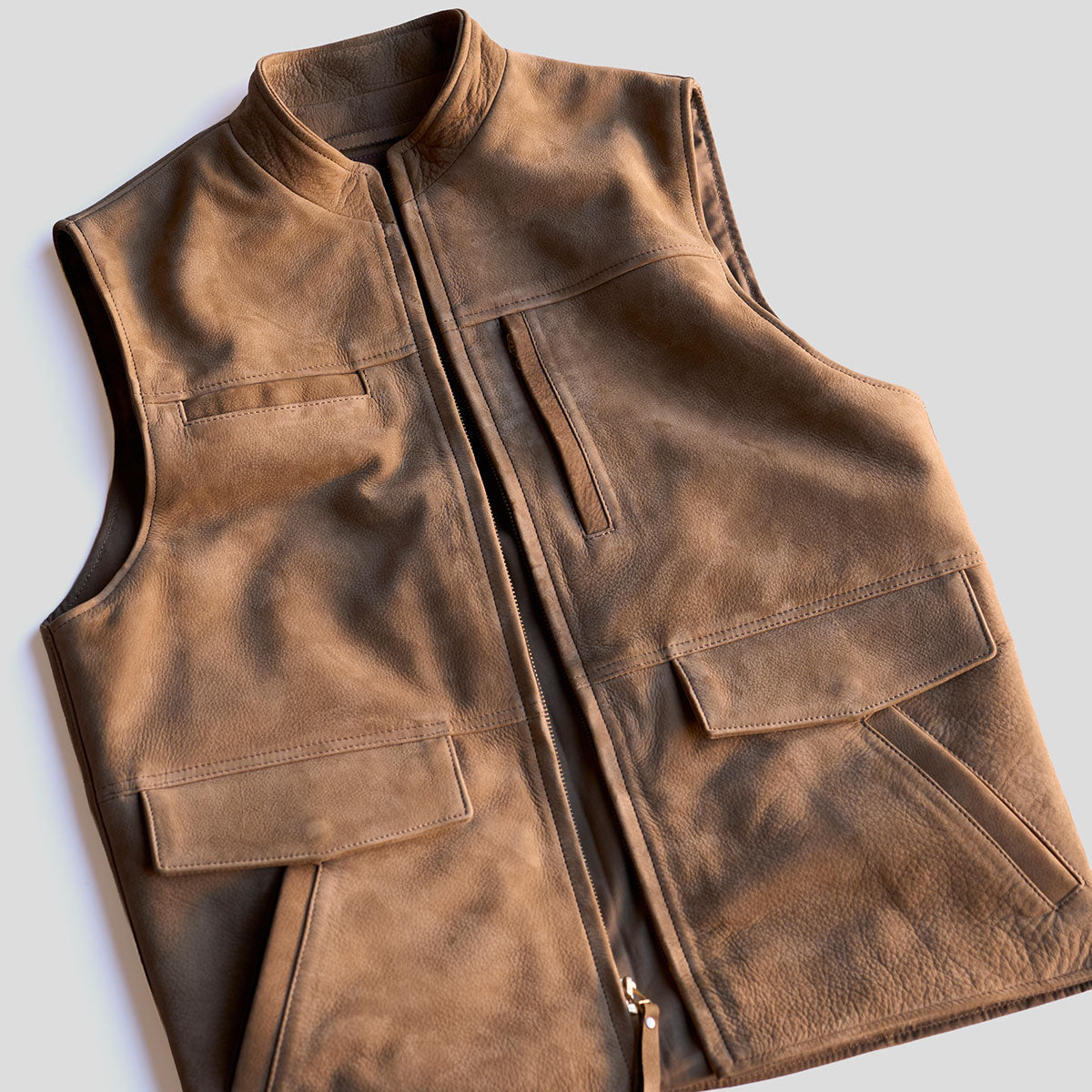 No.209 Kodiak Travel Vest | Nubuck Khaki LE x10