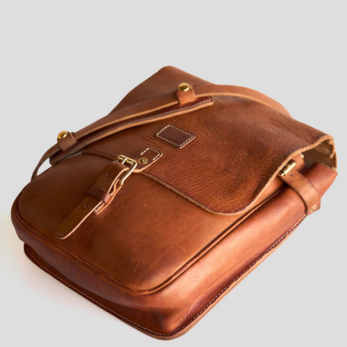 NO.212 Stone-Washed Swiss Saddle Bag