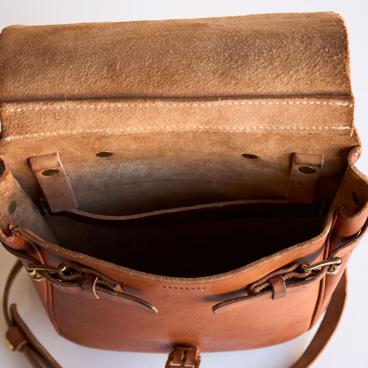NO.212 Stone-Washed Swiss Saddle Bag