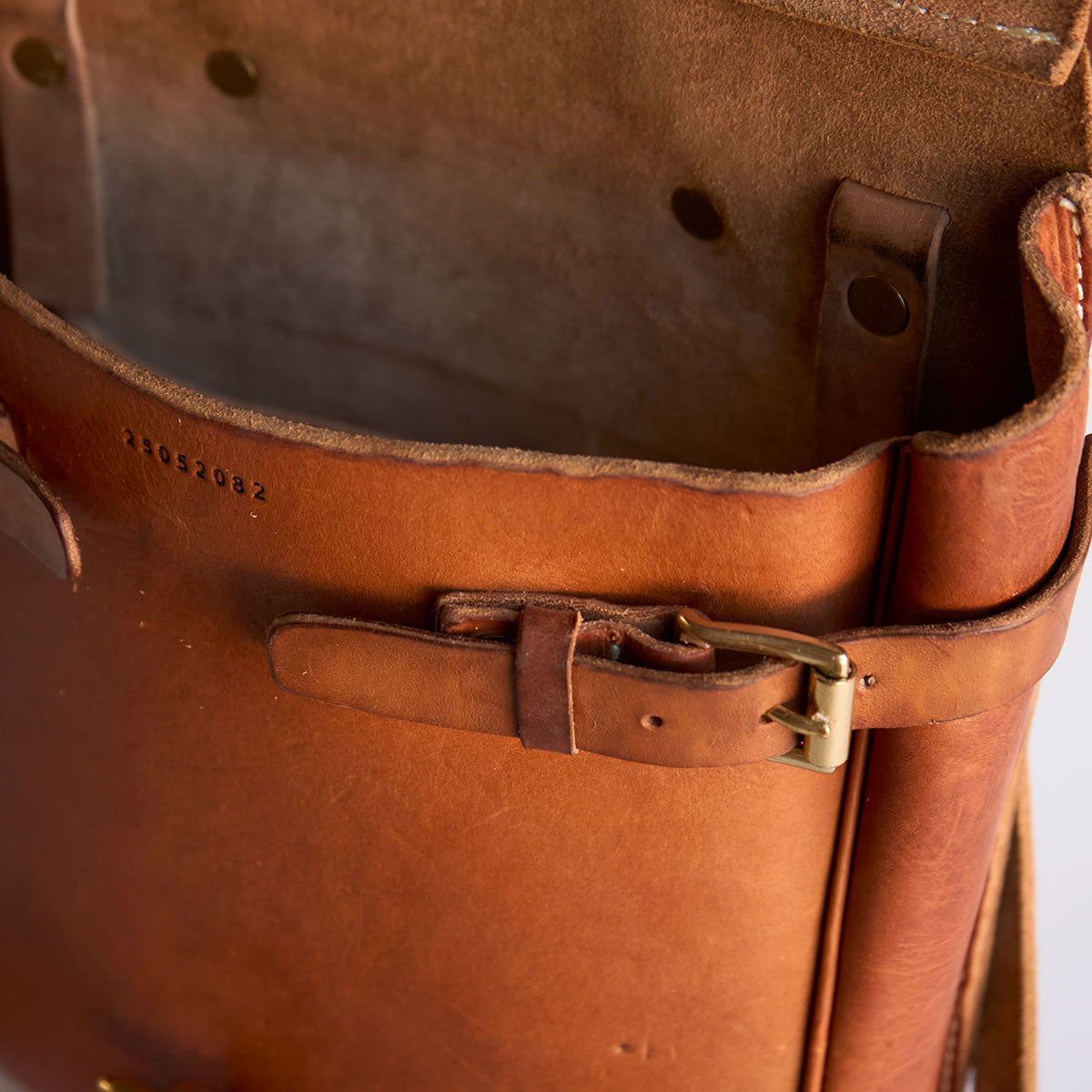 NO.212 Stone-Washed Swiss Saddle Bag