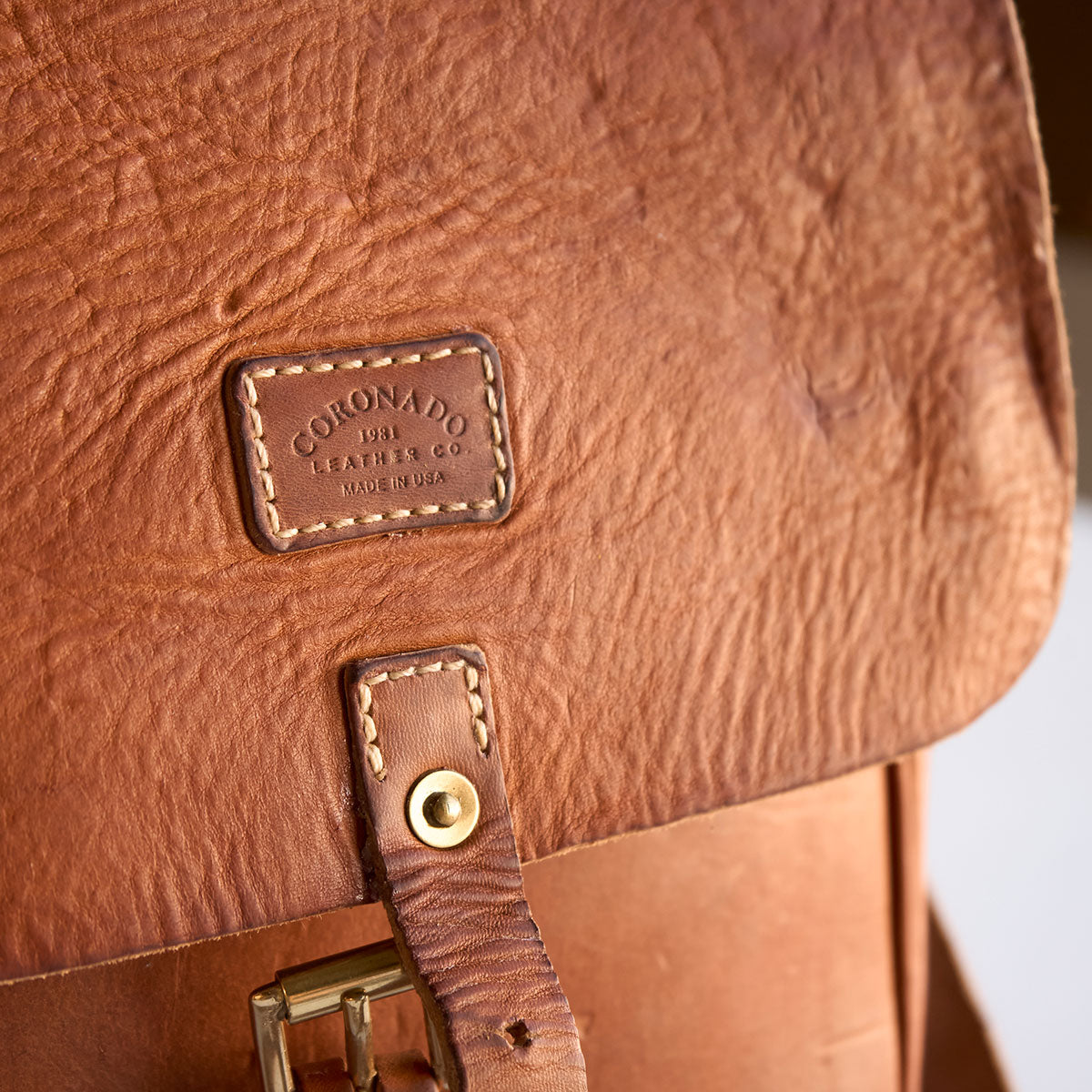 NO.212 Stone-Washed Swiss Saddle Bag