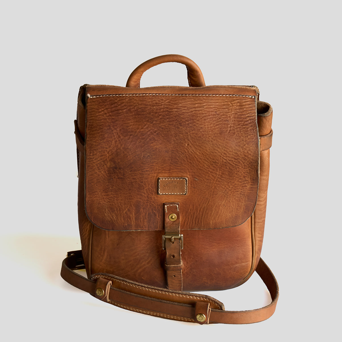 NO.212 Stone-Washed Swiss Saddle Bag