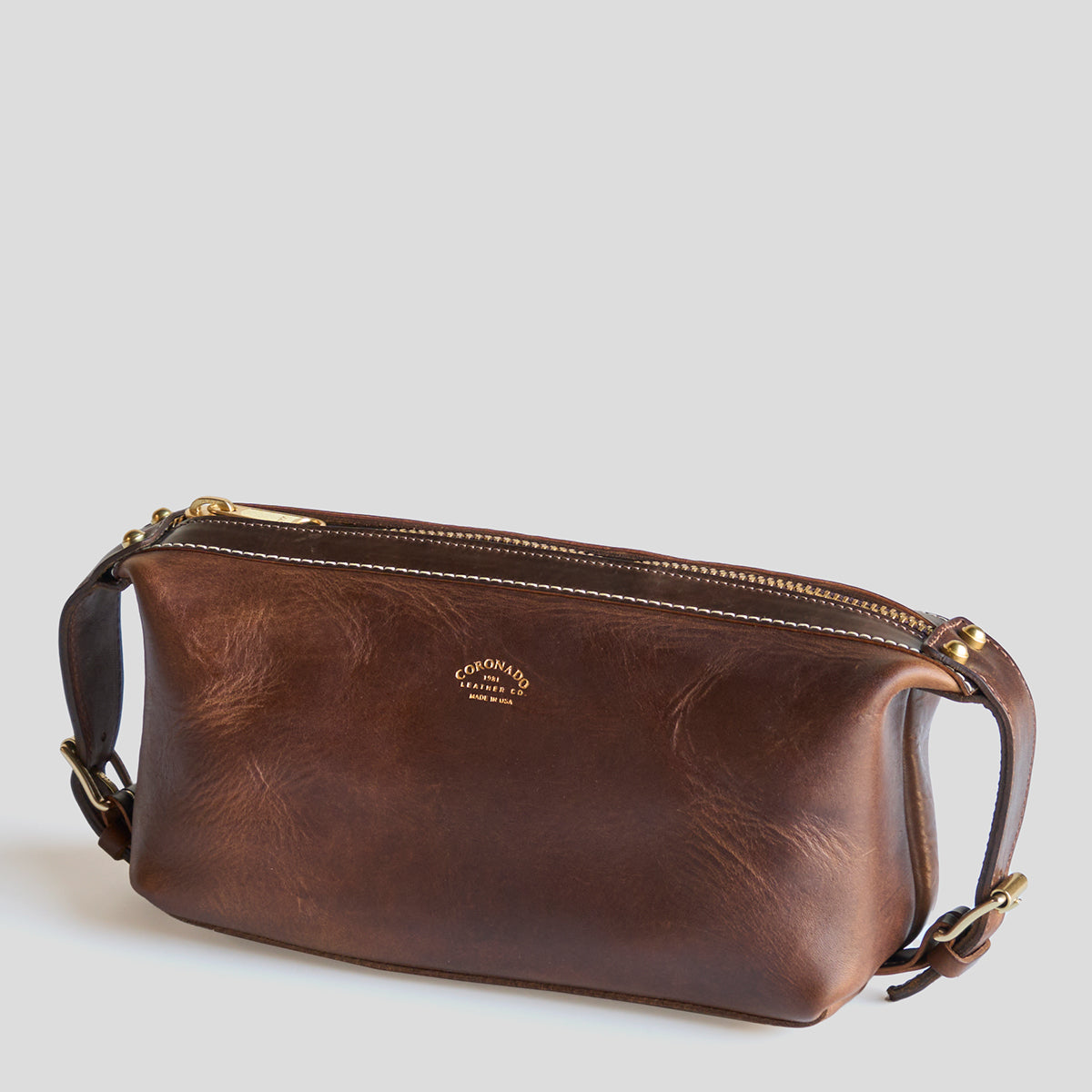 No.299 Travel Dopp | Horween® Brown Dublin & Shell LE